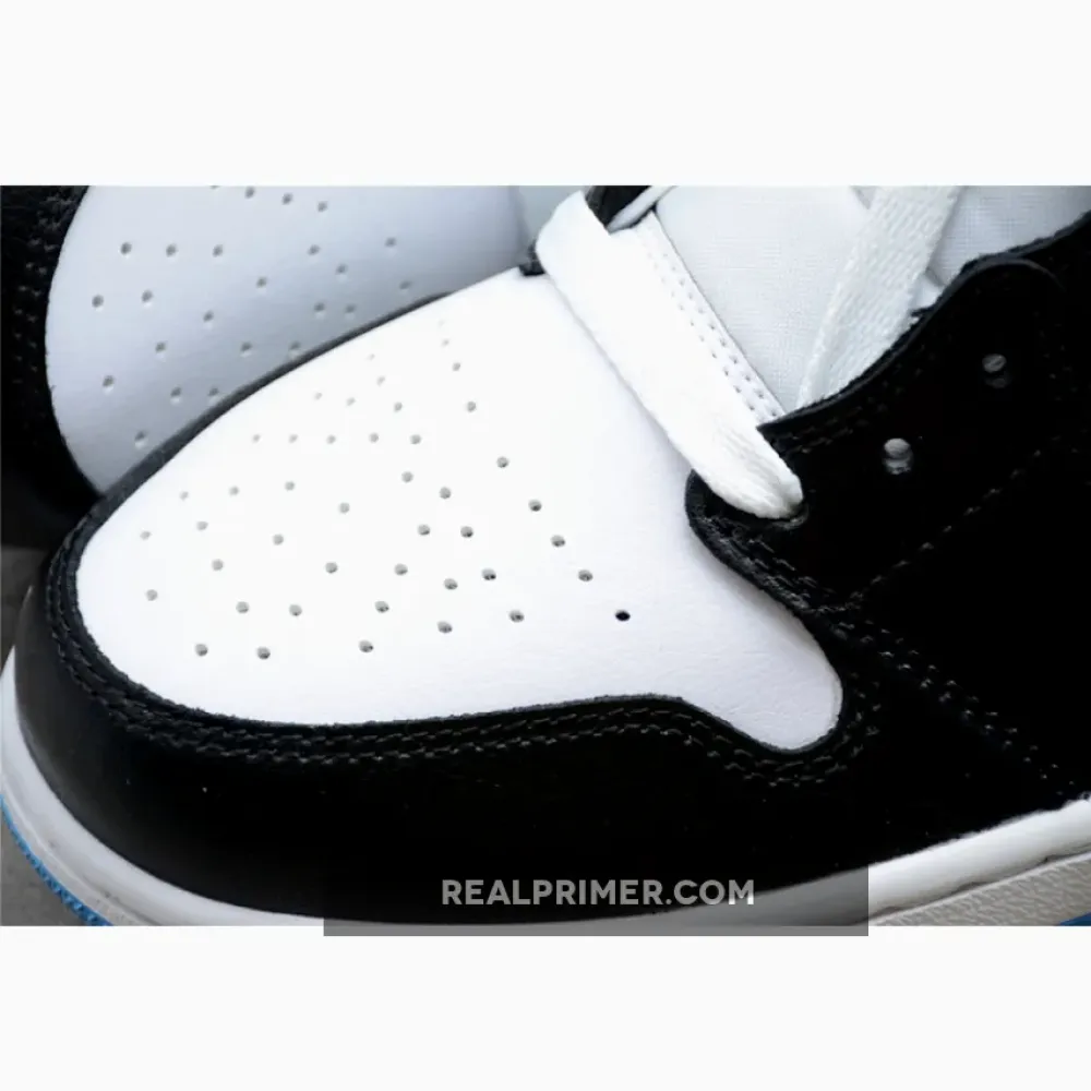 CJ AIR JORDAN 1 MID WHITE/UNIVERSITY BLUE/BLACK BQ6472-102