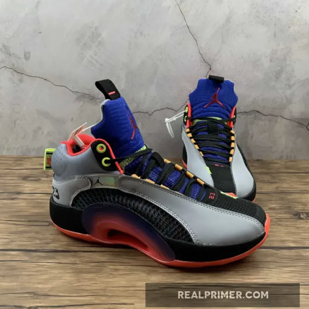 AIR JORDAN 35 SP PF CENTER OF GRAVITY GLACIER GREY/LASER CRIMSON DC1493-001