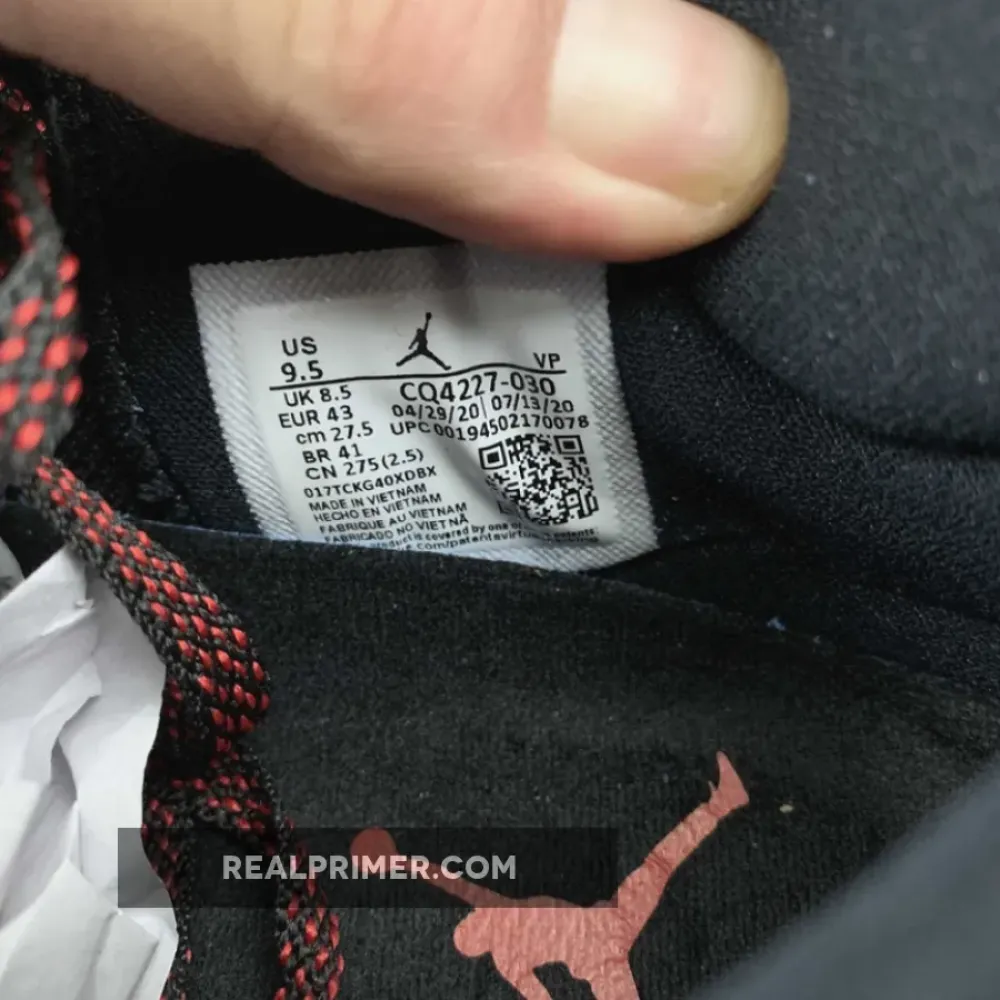 AIR JORDAN 35 BRED BLACK/FIRE RED/REFLECTIVE SILVER CQ4227-030