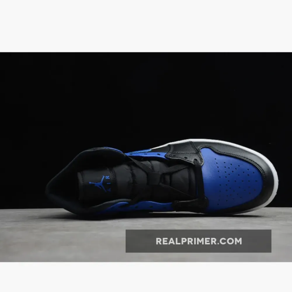 CJ AIR JORDAN 1 MID GAME ROYAL BLACK/METALLIC PLATINUM-GAME ROYAL 554724-007