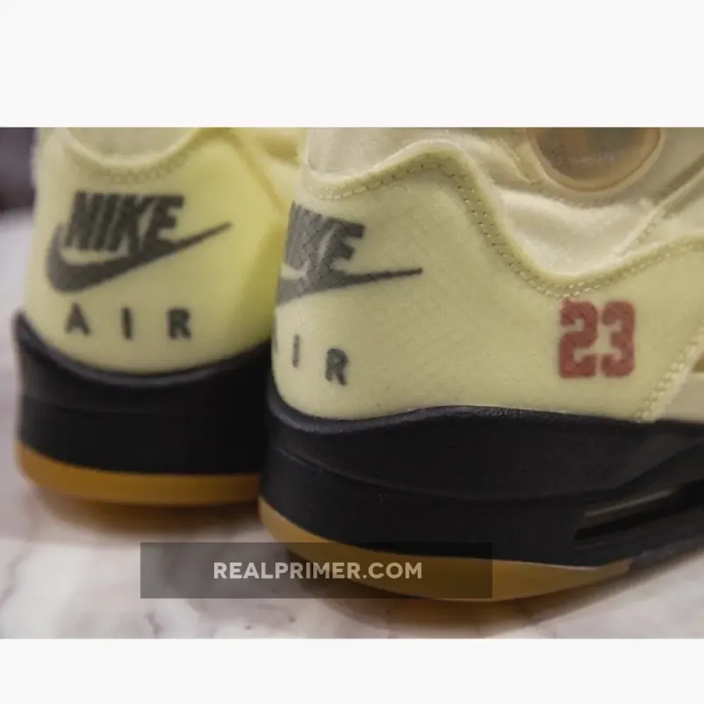 H12 OW X AIR JORDAN 5 SP SAIL/FIRE RED/MUSLIN/BLACK DH8565-100