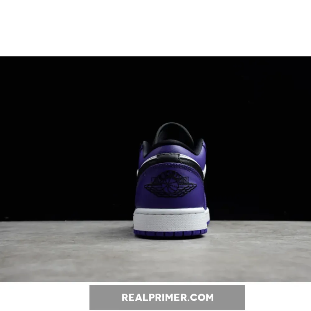 CJ AIR JORDAN 1 LOW COURT PURPLE WHITE/COURT PURPLE/BLACK 553558-500
