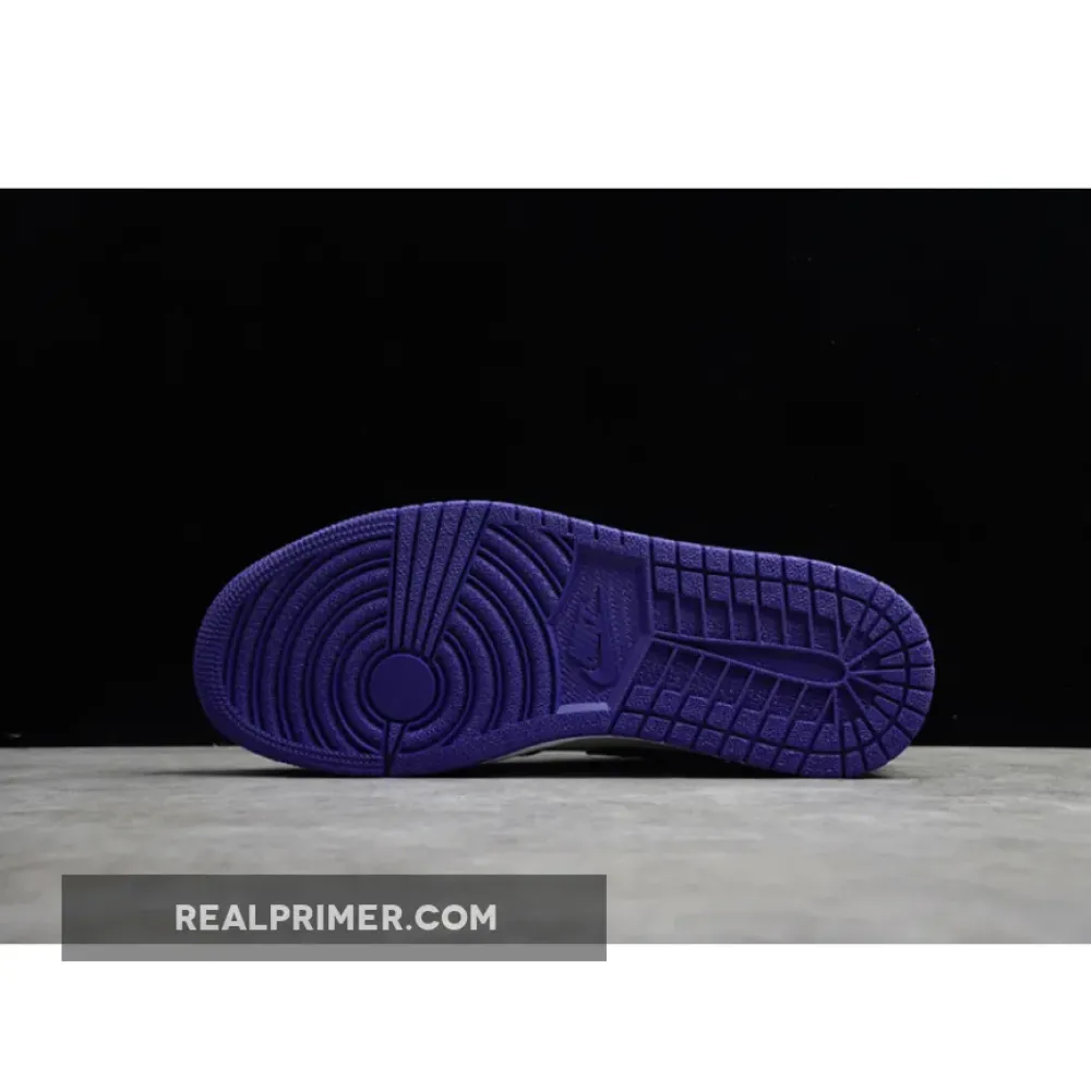 CJ AIR JORDAN 1 LOW COURT PURPLE WHITE/COURT PURPLE/BLACK 553558-500