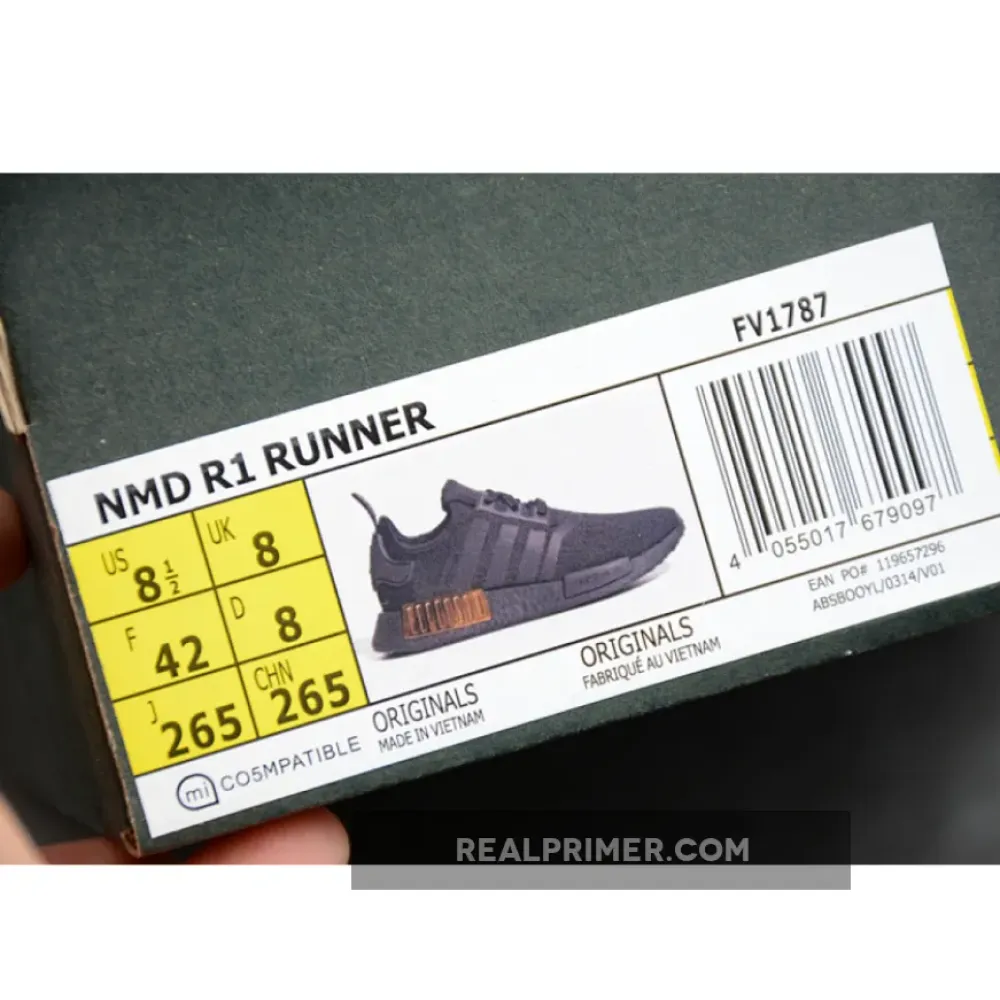 NMD_R1 SHOES CORE BLACK/CORE BLACK/GOLD METALLIC FV1787
