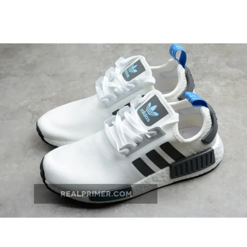 NMD R1 SHOES CLOUD WHITE/CORE BLACK/BLUE B8304