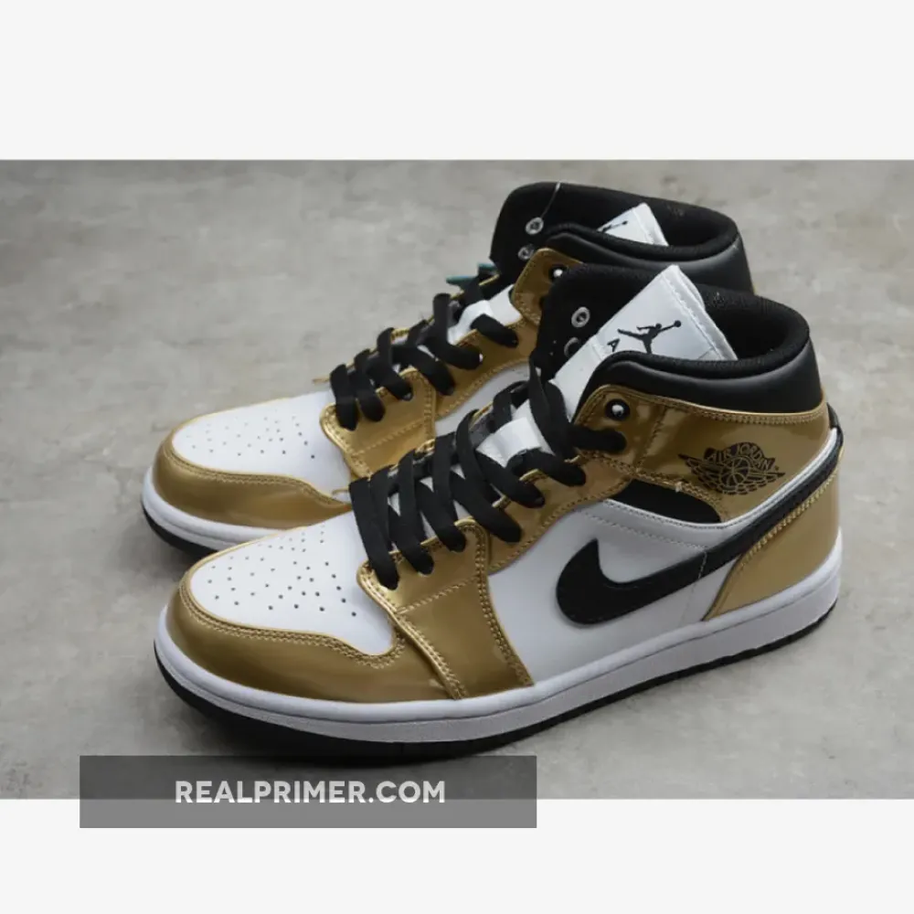 AIR JORDAN 1 MID SE METALLIC GOLD/WHITE-BLACK-BLACK DC1419-700