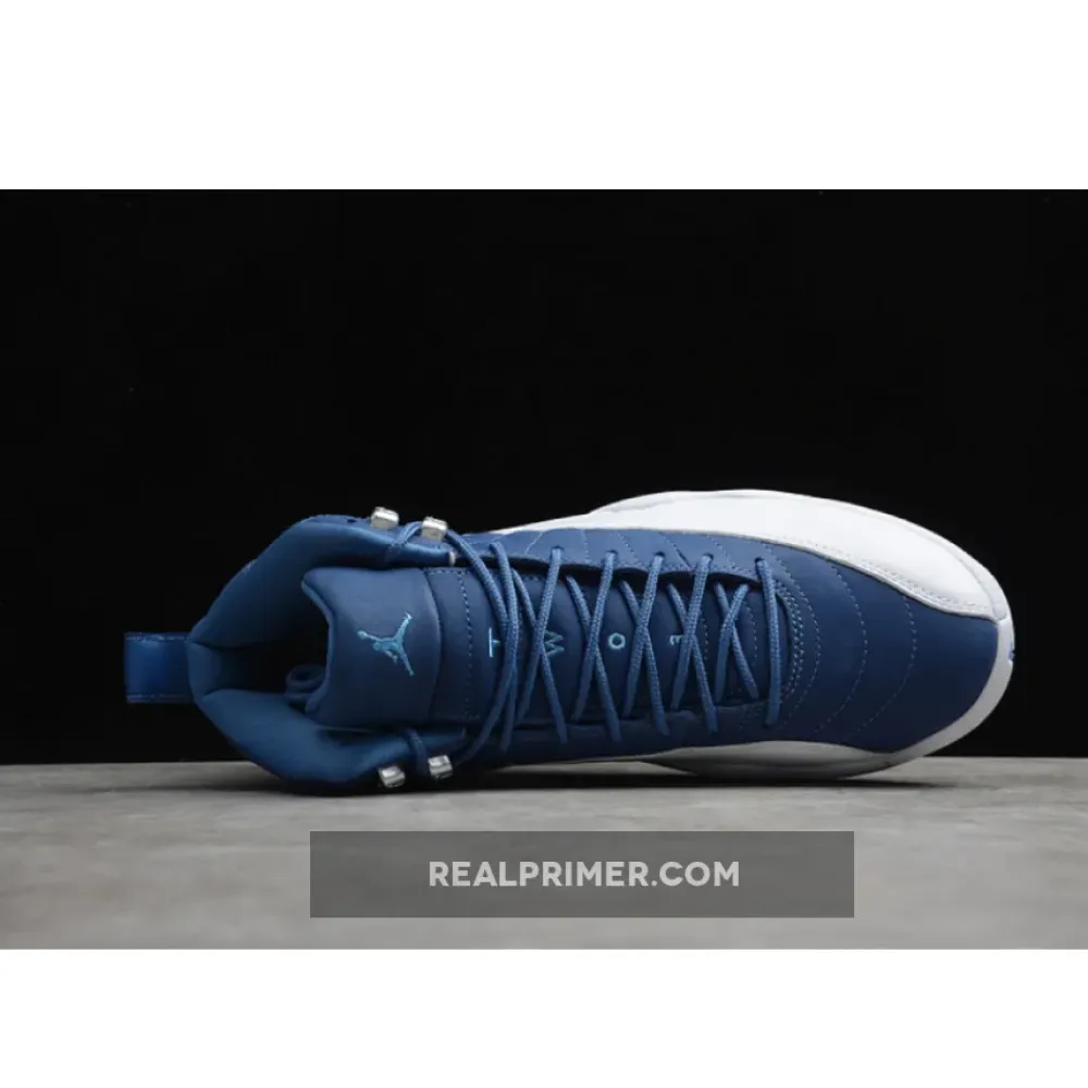 AIR JORDAN 12 INDIGO STONE BLUE/LEGEND BLUE-OBSIDIAN 130690-404
