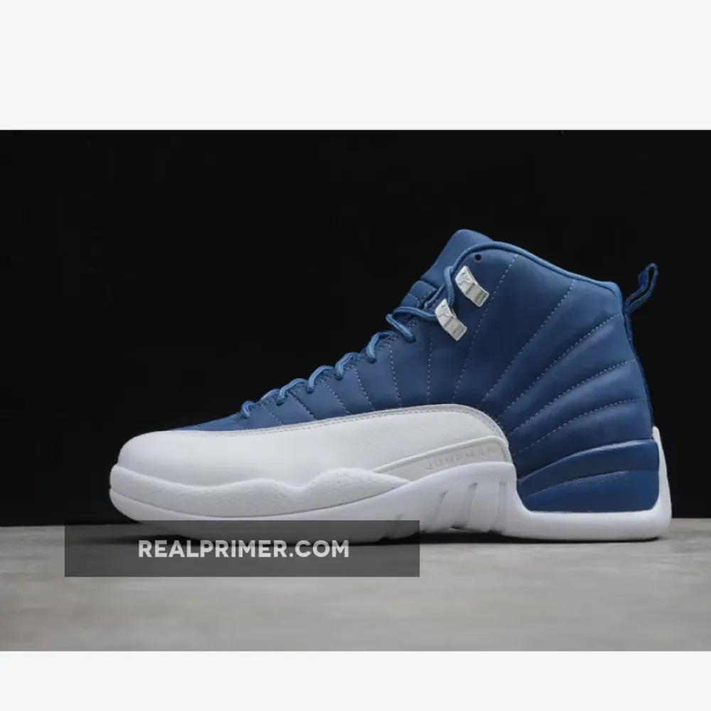 AIR JORDAN 12 INDIGO STONE BLUE/LEGEND BLUE-OBSIDIAN 130690-404