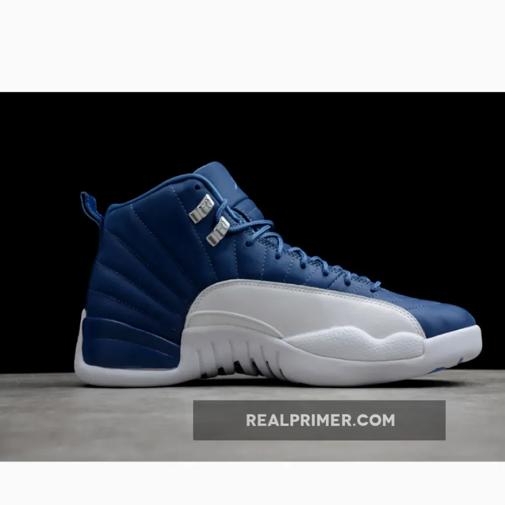 AIR JORDAN 12 INDIGO STONE BLUE/LEGEND BLUE-OBSIDIAN 130690-404