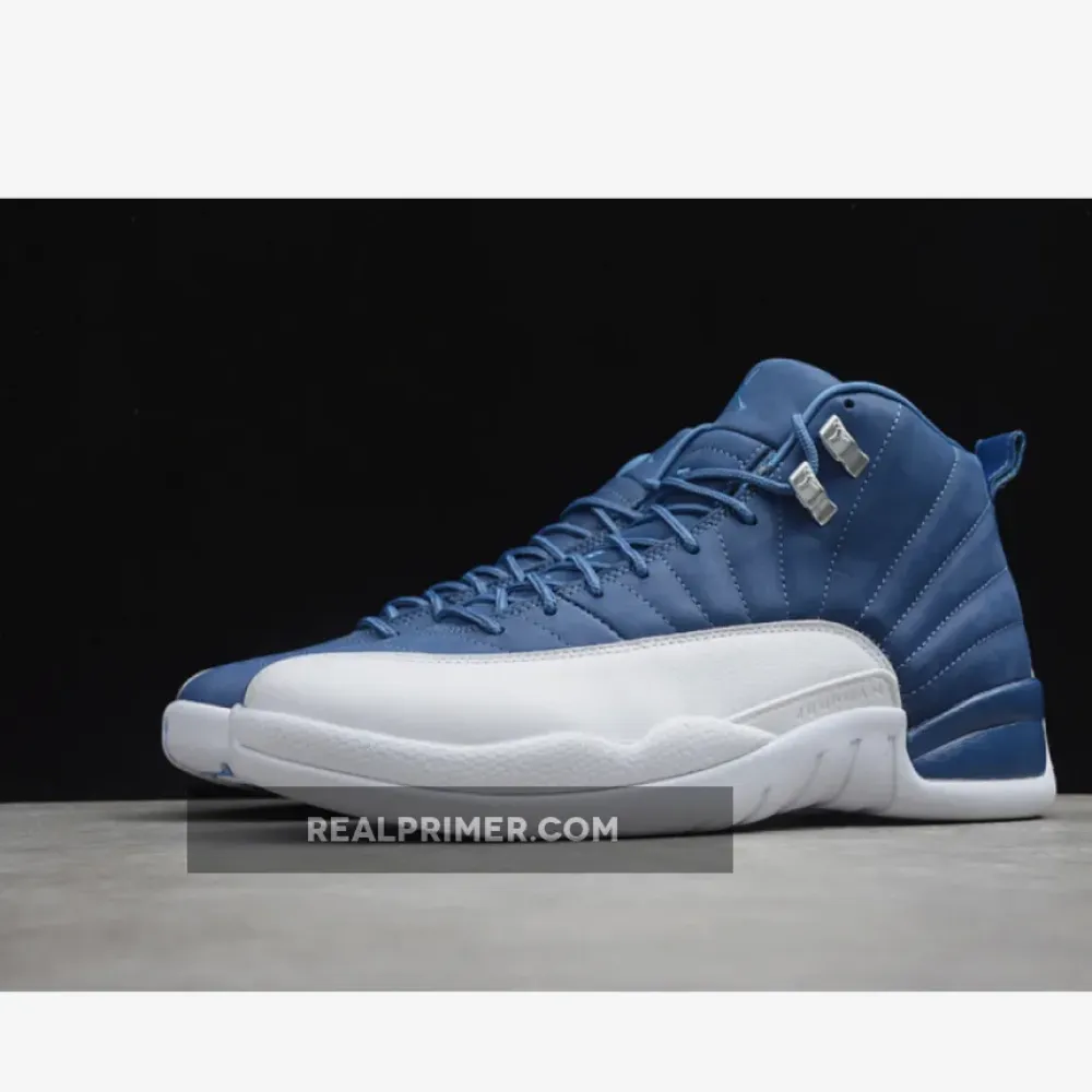 AIR JORDAN 12 INDIGO STONE BLUE/LEGEND BLUE-OBSIDIAN 130690-404