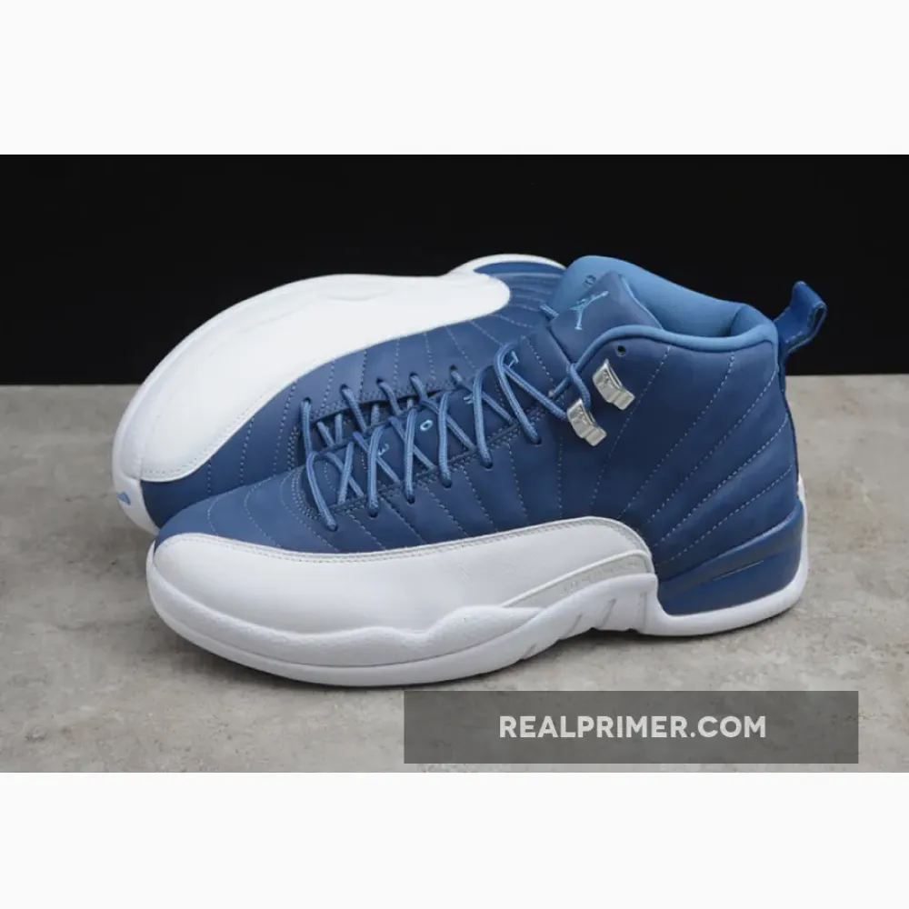 AIR JORDAN 12 INDIGO STONE BLUE/LEGEND BLUE-OBSIDIAN 130690-404