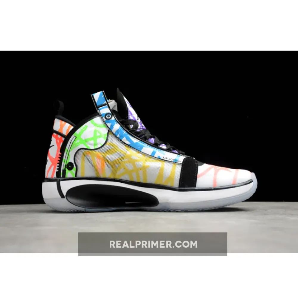 ZION WILLIAMSON X AIR JORDAN 34 NOAH BLACK/MULTI-COLOR DA1897-100