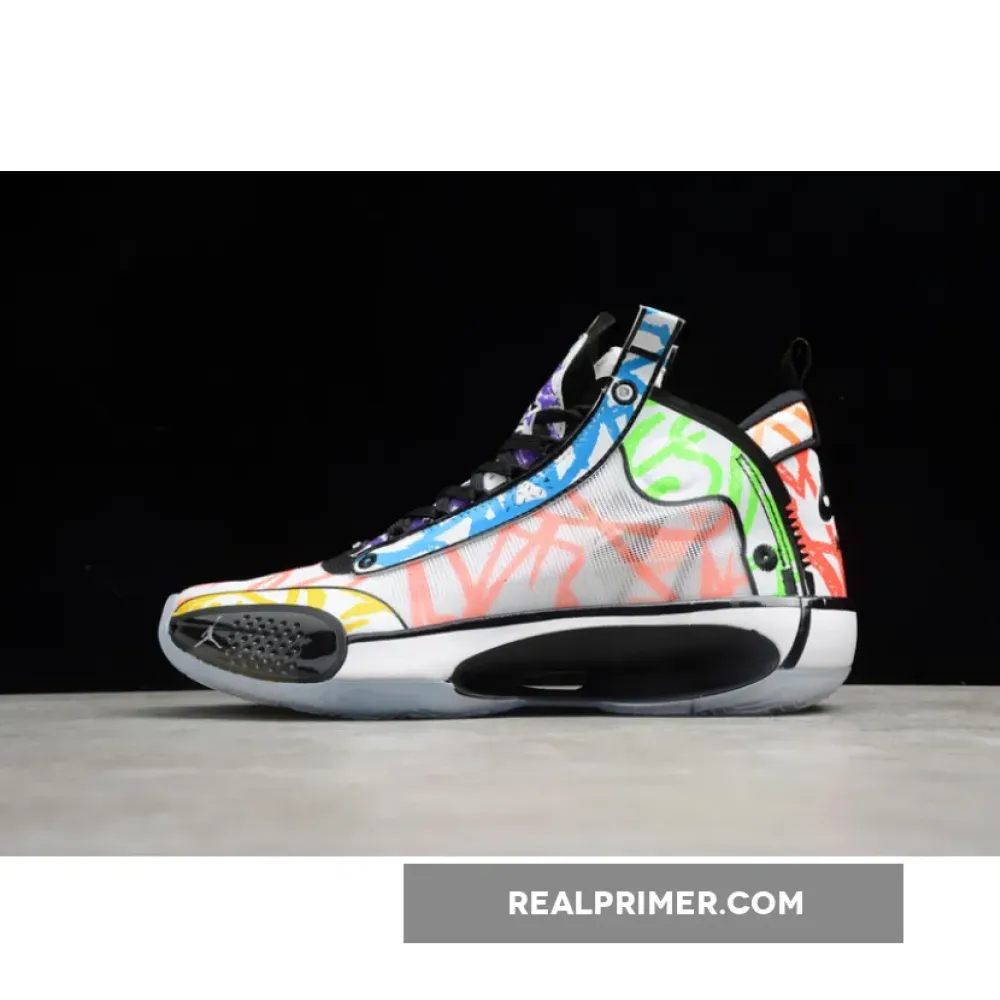 ZION WILLIAMSON X AIR JORDAN 34 NOAH BLACK/MULTI-COLOR DA1897-100