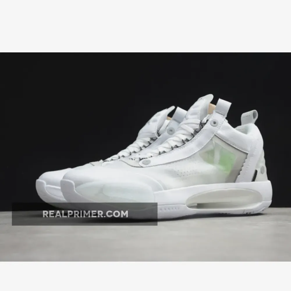 AIR JORDAN 34 LOW PF CRISPY WHITE/METALLIC SILVER CU3475-100