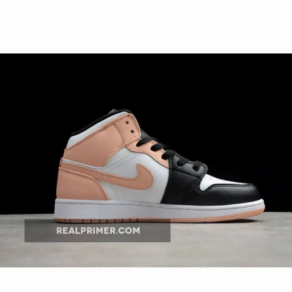 AIR JORDAN 1 MID CRIMSON TINT WHITE/BLACK/PINK 554725-133
