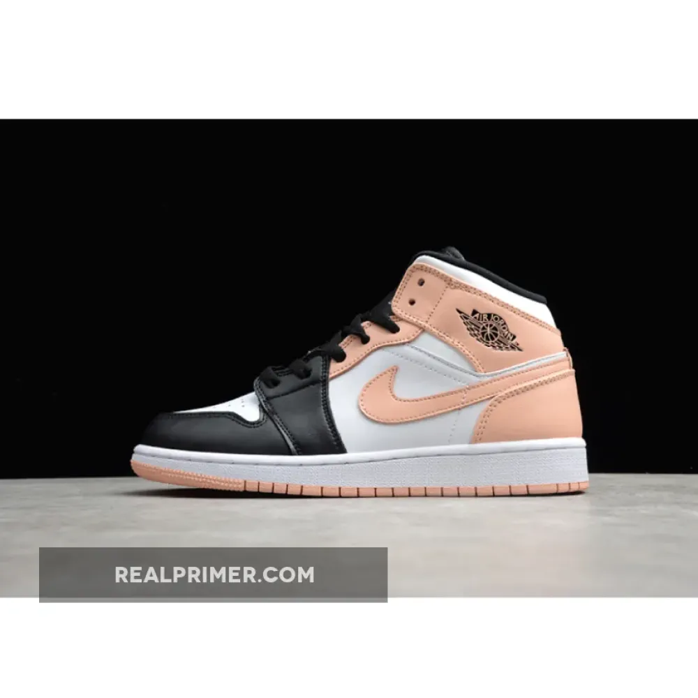 AIR JORDAN 1 MID CRIMSON TINT WHITE/BLACK/PINK 554725-133