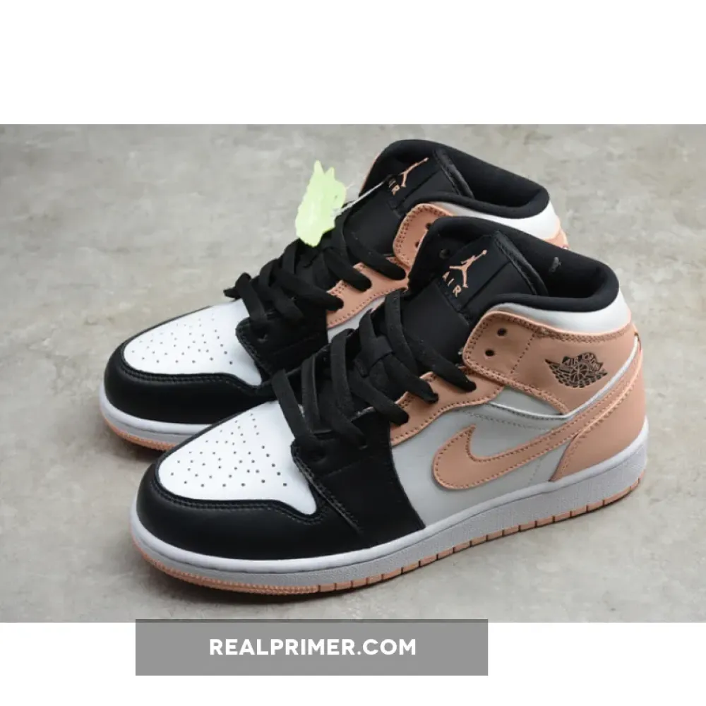 AIR JORDAN 1 MID CRIMSON TINT WHITE/BLACK/PINK 554725-133