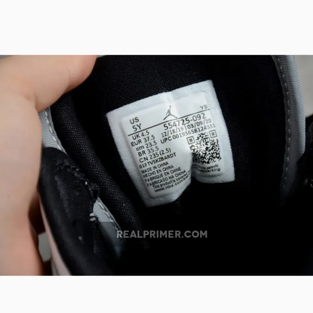 AIR JORDAN 1 MID COOL GREY/BLACK/WHITE 554725-092