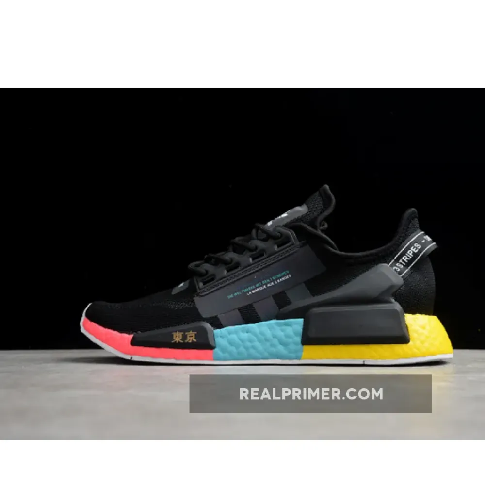 NMD R1 BOOST V2 TOKYO CORE BLACK/BLUE/YELLOW-RED FY1182