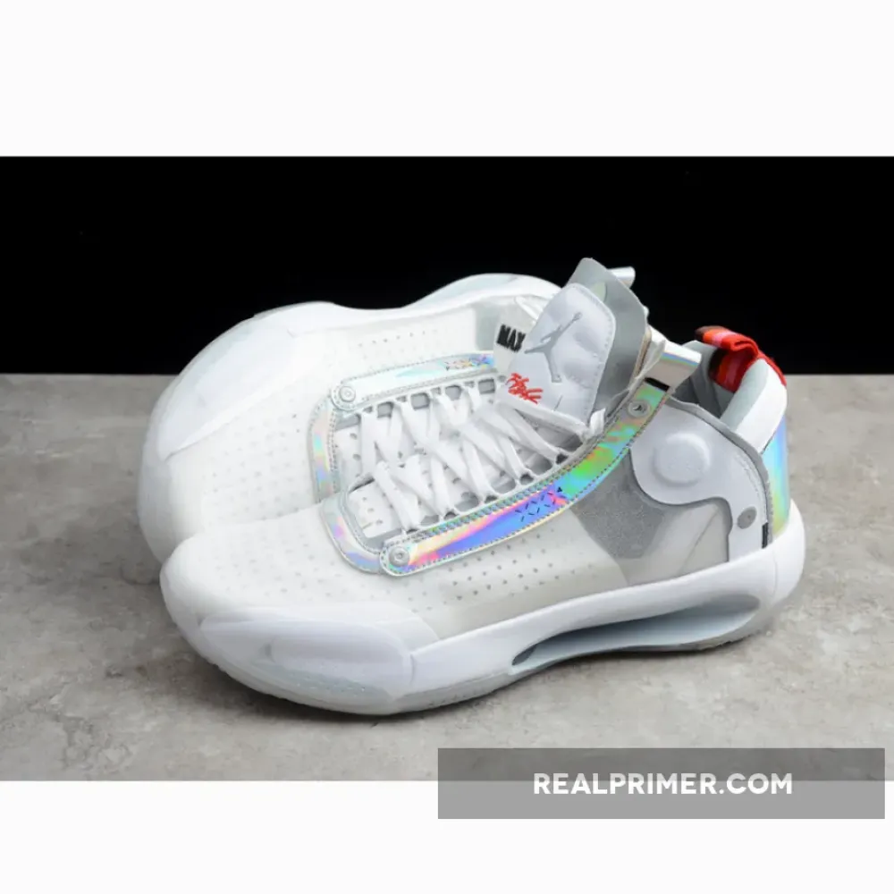 AIR JORDAN 34 PF UNITE WHITE/METALLIC SILVER BQ3381-101