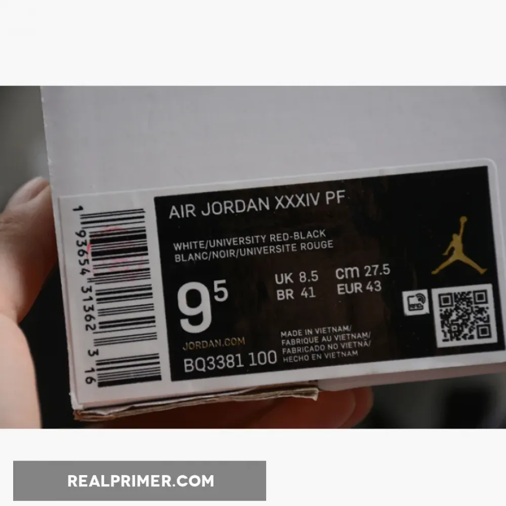 AIR JORDAN 34 PF BRED WHITE/BLACK-RED BQ3381-100