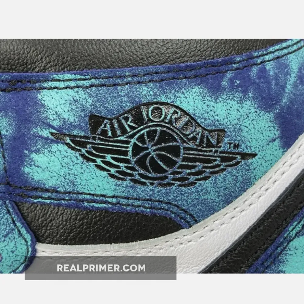 OG AIR JORDAN 1 RETRO HIGH OG TIE DYE WHITE/BLACK-AURORA GREEN CD0461-100
