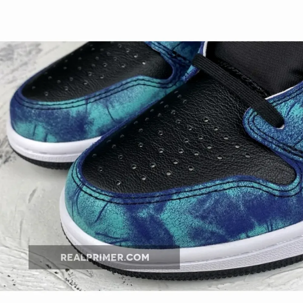 OG AIR JORDAN 1 RETRO HIGH OG TIE DYE WHITE/BLACK-AURORA GREEN CD0461-100