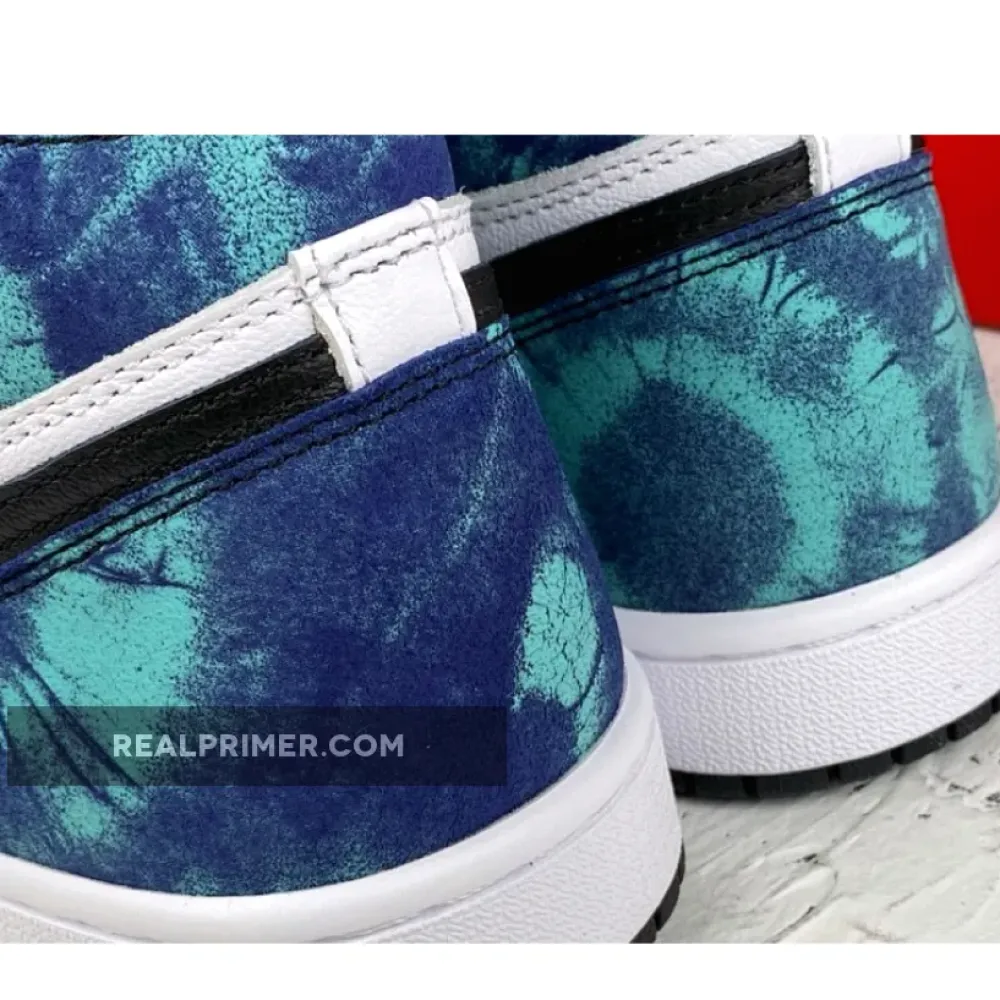 OG AIR JORDAN 1 RETRO HIGH OG TIE DYE WHITE/BLACK-AURORA GREEN CD0461-100