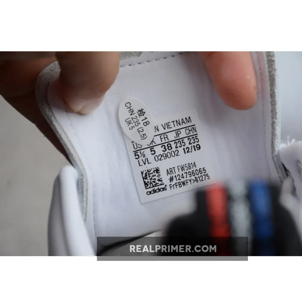 STAN SMITH SHOES CLOUD WHITE/CORE BLACK/SOLAR RED FW5814