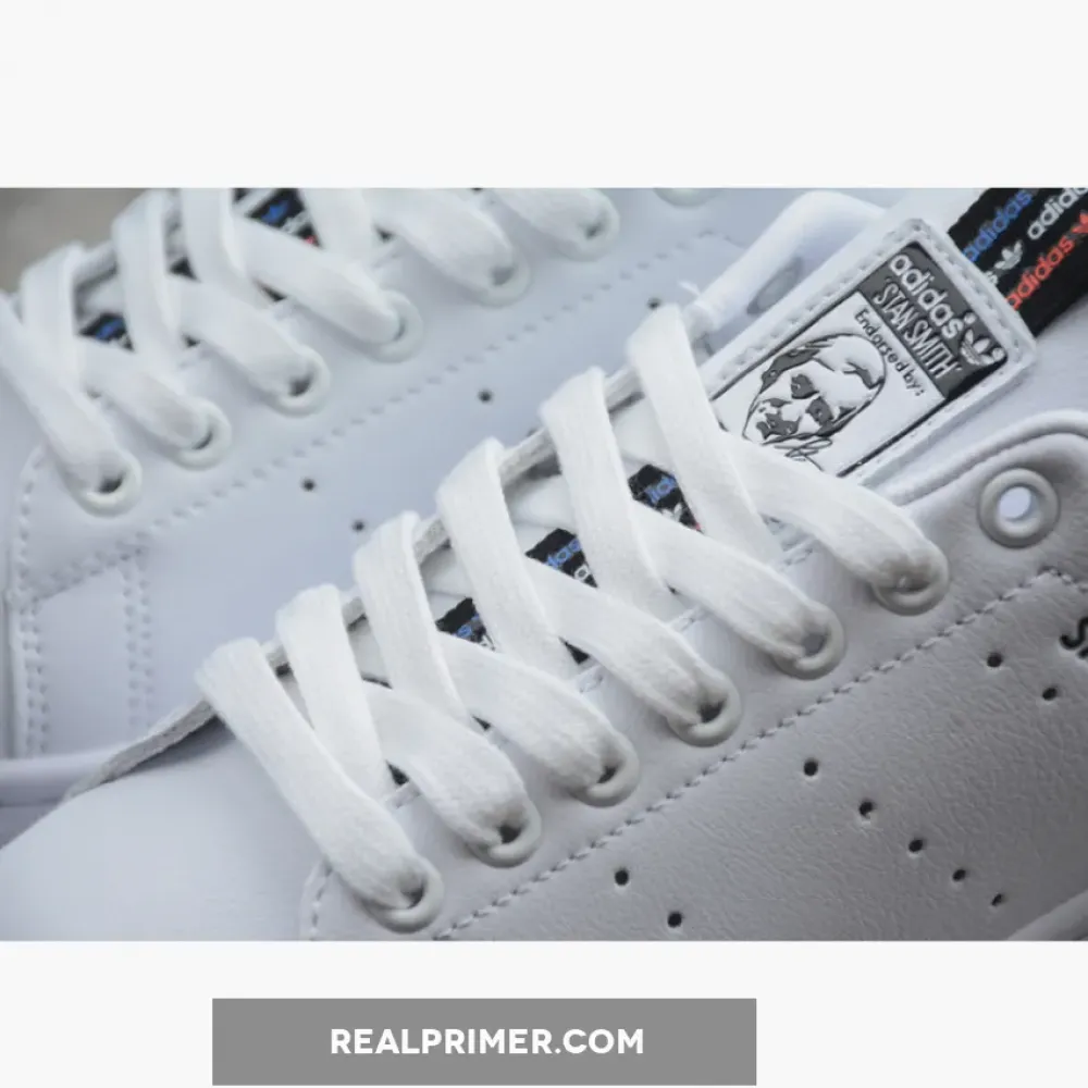 STAN SMITH SHOES CLOUD WHITE/CORE BLACK/SOLAR RED FW5814