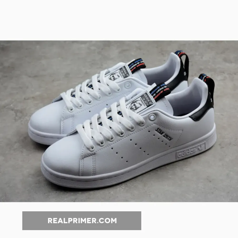 STAN SMITH SHOES CLOUD WHITE/CORE BLACK/SOLAR RED FW5814
