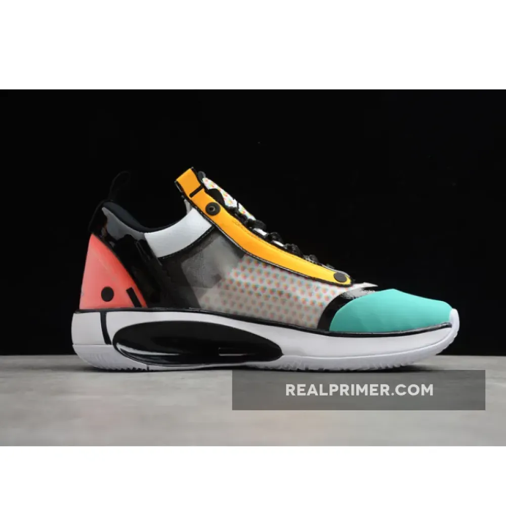 AIR JORDAN 34 LOW GUO AILUN WHITE/BLACK/MULTI-COLOR CZ7748-100