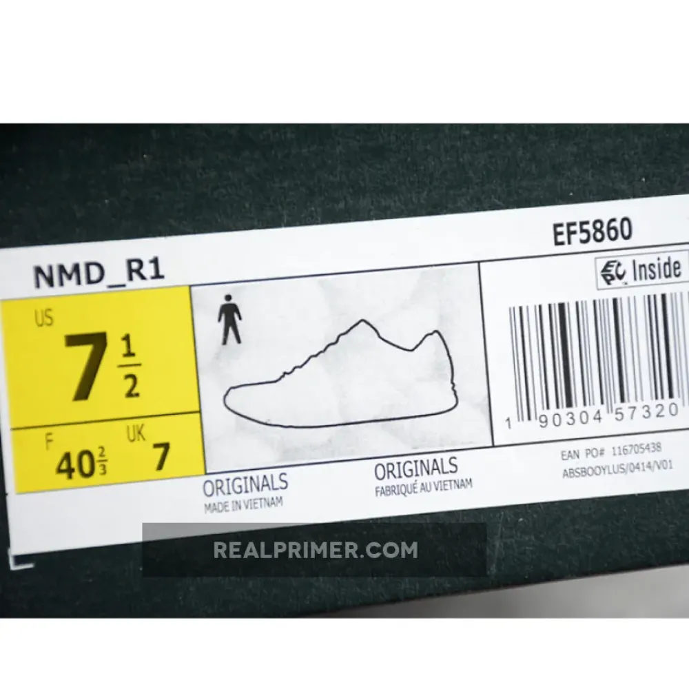 NMD_R1 SHOES CLOUD WHITE/CORE BLACK/SOLAR RED EF5860