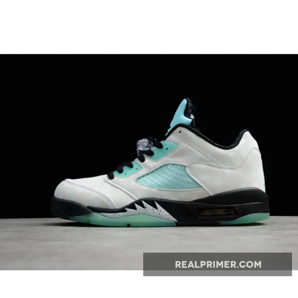 GZ AIR JORDAN 5 ISLAND GREEN WHITE/BLACK/BLUE CN2932-100