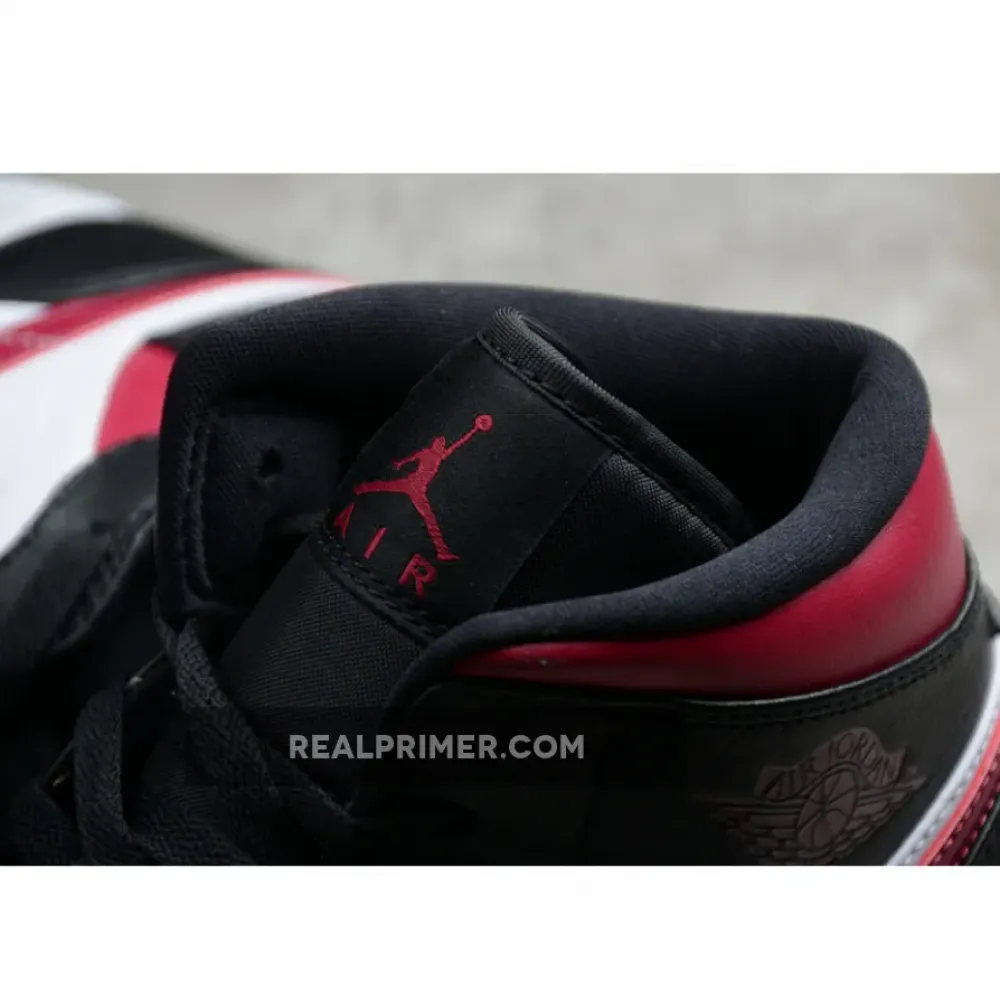 AIR JORDAN 1 MID BRED TOE BLACK/RED/WHITE 554724-066