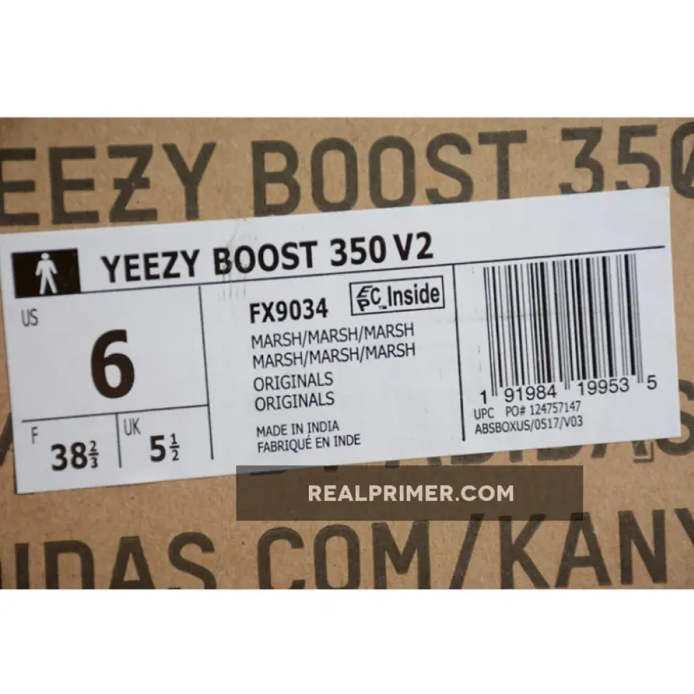 YEEZY BOOST 350 V2 MARSH MARSH/MARSH FX9034