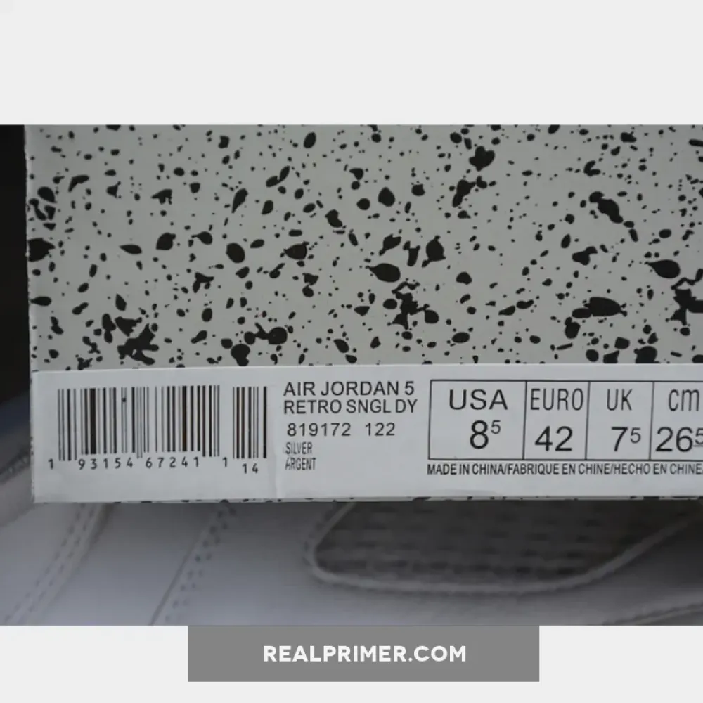 AIR JORDAN 5 RETRO LOW WHITE/WOLF GREY-BLACK 819172-122