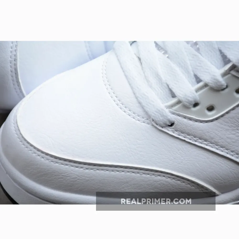 AIR JORDAN 5 RETRO LOW WHITE/WOLF GREY-BLACK 819172-122