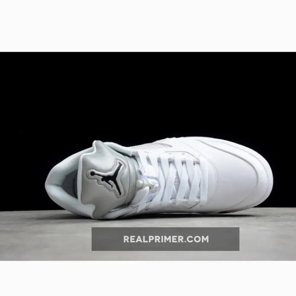 AIR JORDAN 5 RETRO LOW WHITE/WOLF GREY-BLACK 819172-122