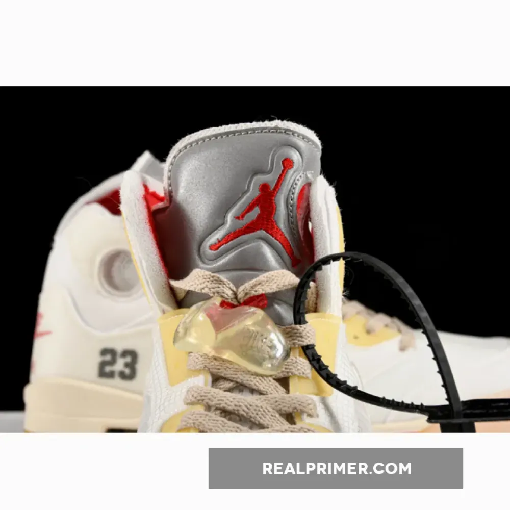 OW X AIR JORDAN 5 WHITE/FIRE RED CT8480-002