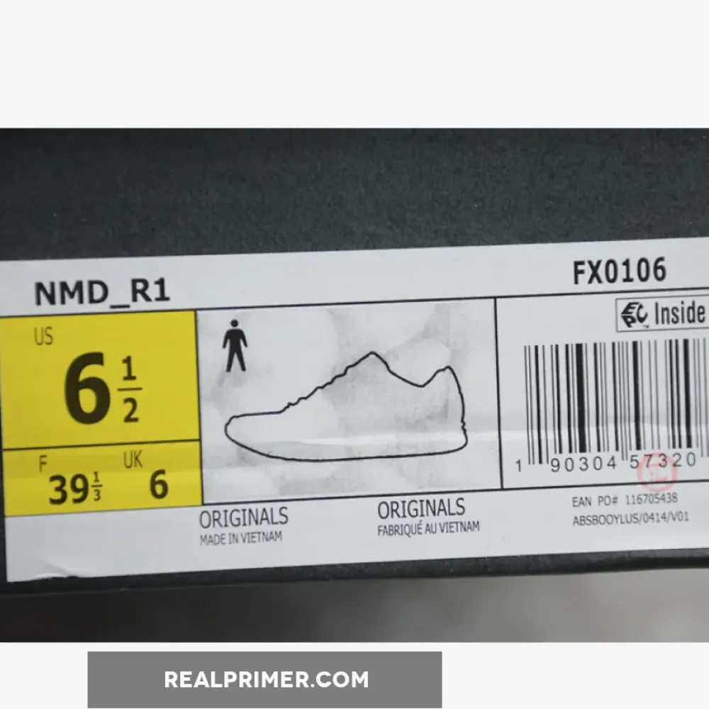 NMD_R1 SHOES CLOUD WHITE/GREEN/PINK FX0106