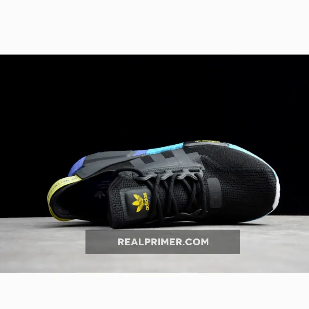 NMD_R1 V2 CORE BLACK/CARBON-SHOCK YELLOW FX4147