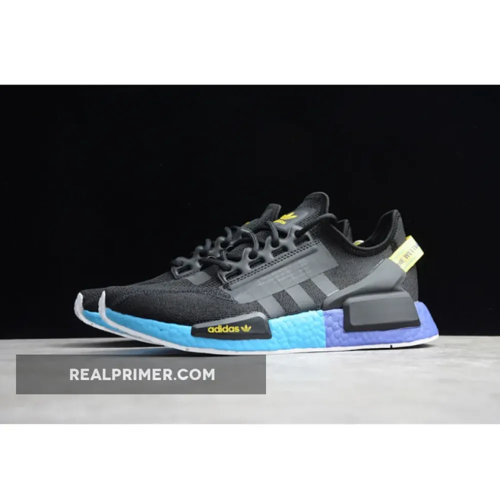 NMD_R1 V2 CORE BLACK/CARBON-SHOCK YELLOW FX4147