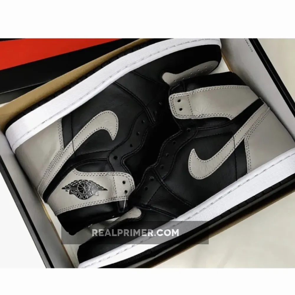 AIR JORDAN 1 RETRO HIGH OG SHADOW BLACK/MEDIUM-GREY WHITE 555088-013