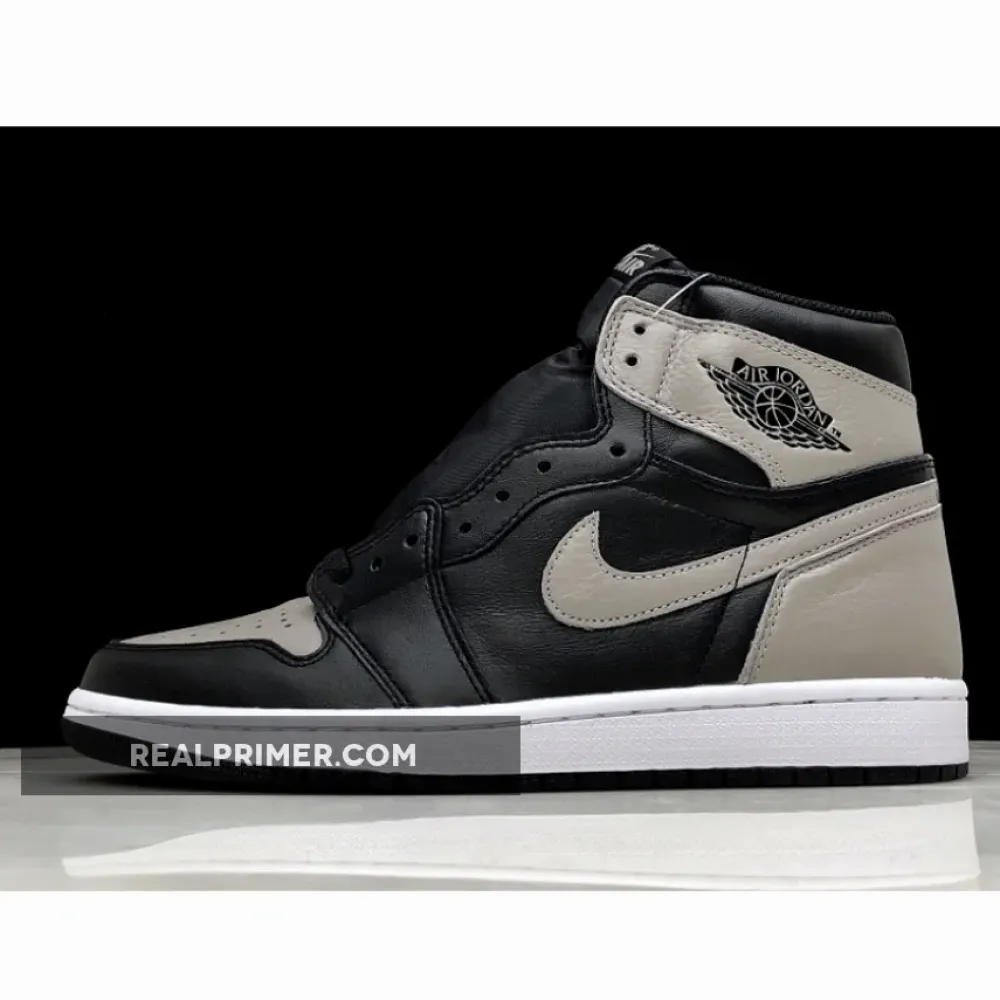 AIR JORDAN 1 RETRO HIGH OG SHADOW BLACK/MEDIUM-GREY WHITE 555088-013