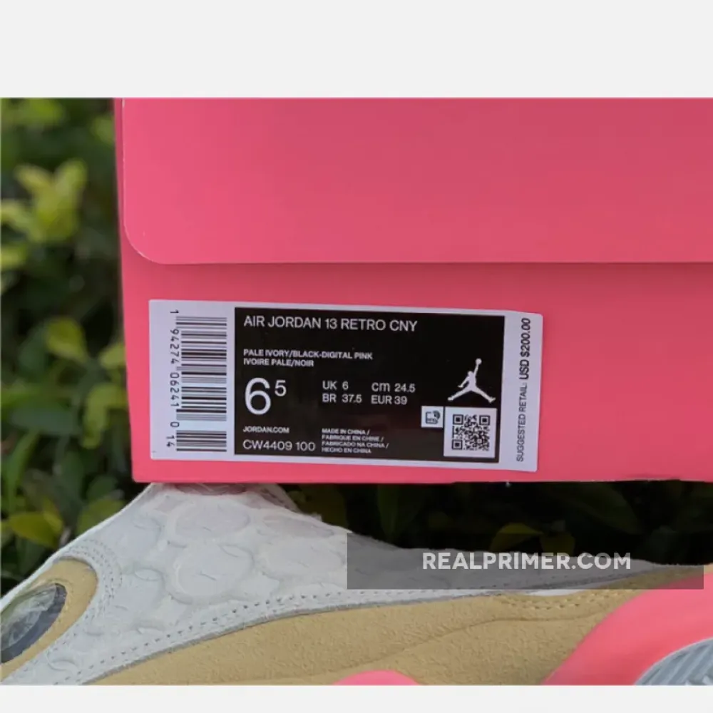 AIR JORDAN 13 RETRO CHINESE NEW YEAR PALE IVORY/PINK CW4409-100