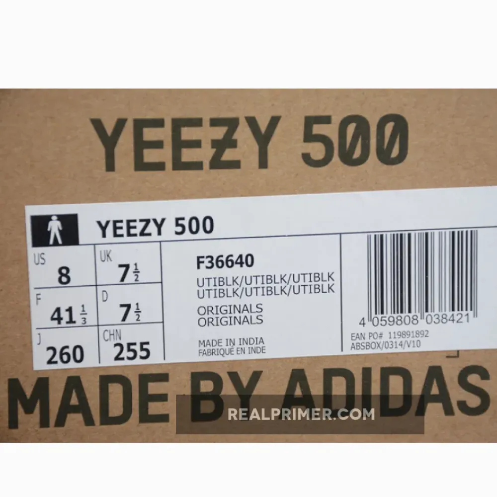 YEEZY BOOST 500 UTILITY BLACK/BLACK F36640