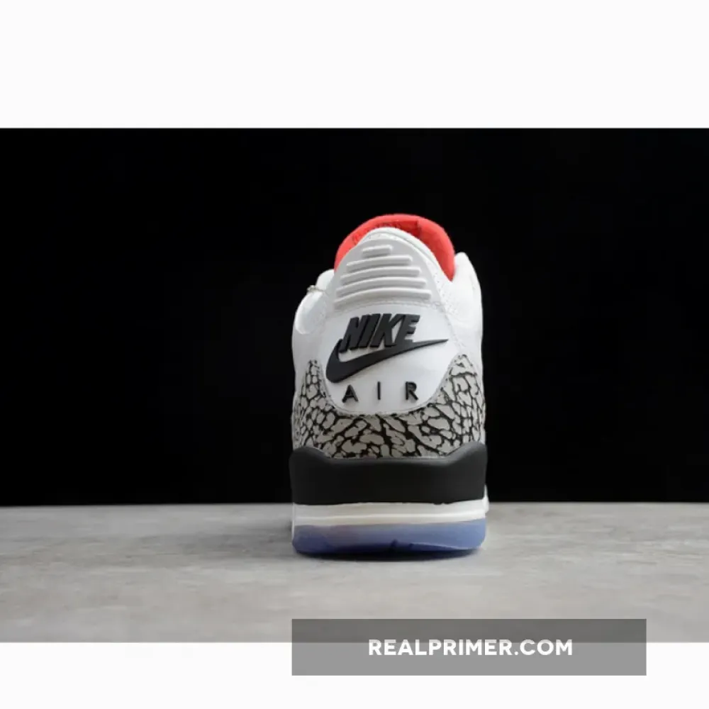 ST AIR JORDAN 3 RETRO FREE THROW LINE WHITE CEMENT WHITE/BLACK 923096-101