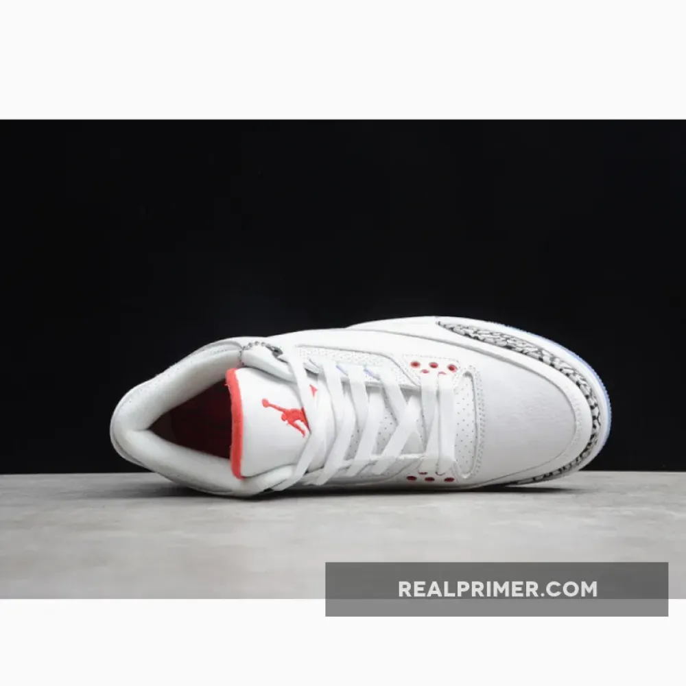 ST AIR JORDAN 3 RETRO FREE THROW LINE WHITE CEMENT WHITE/BLACK 923096-101