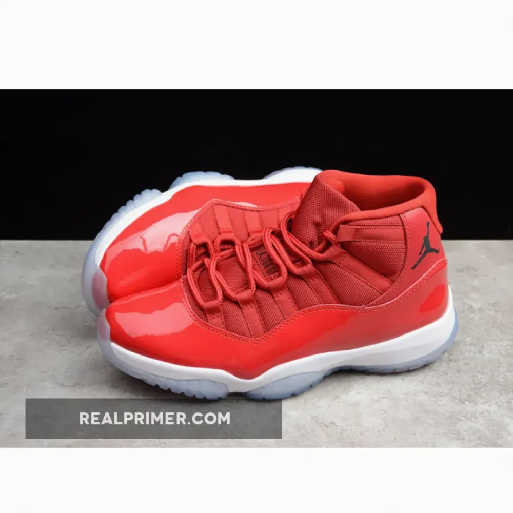 CJ AIR JORDAN 11 RETRO WIN LIKE 96 GYM RED/BLACK-WHITE 378037-623
